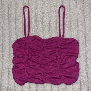 urban outfitters purple crop tank top - size m